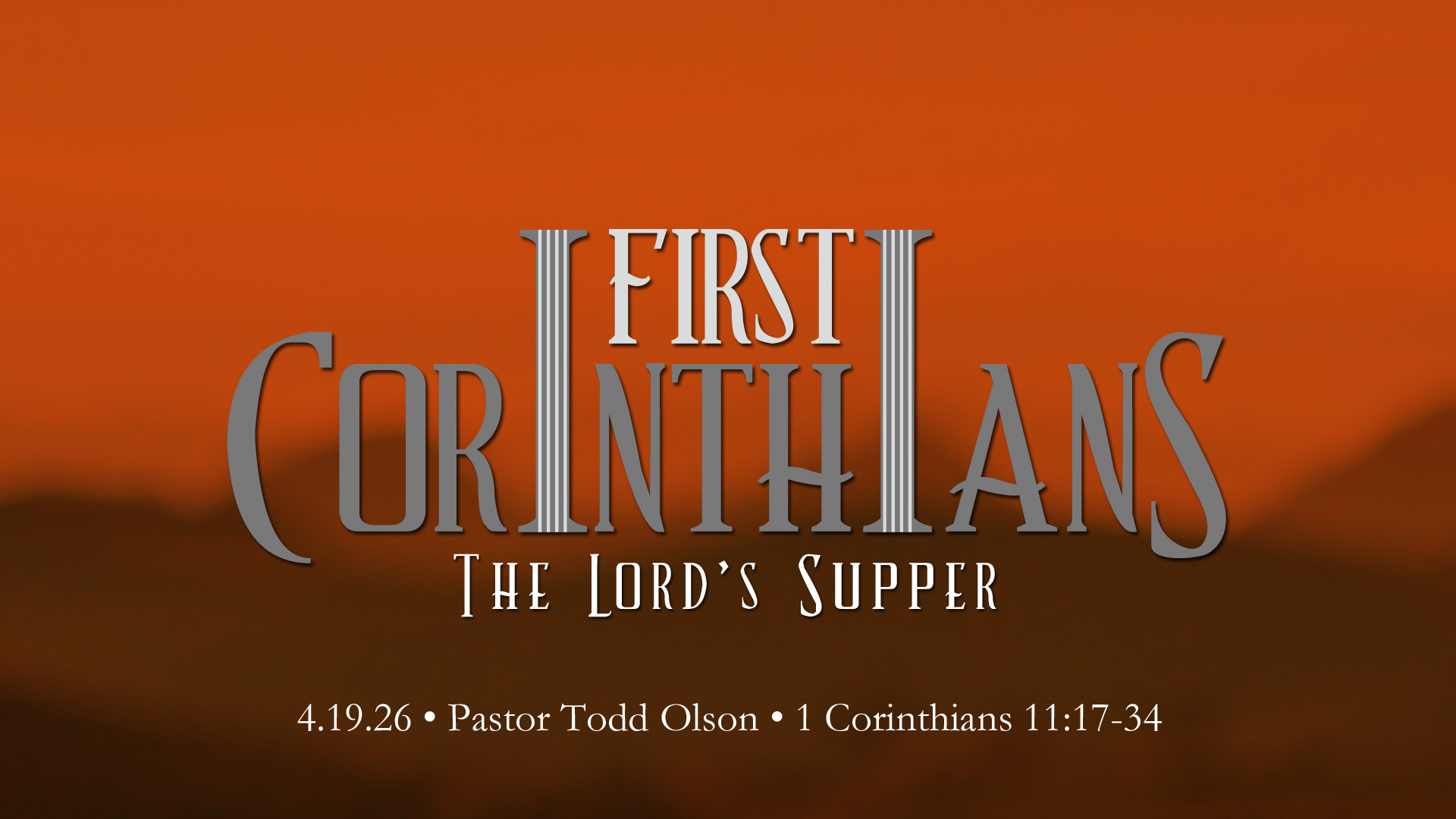 The Lord’s Supper