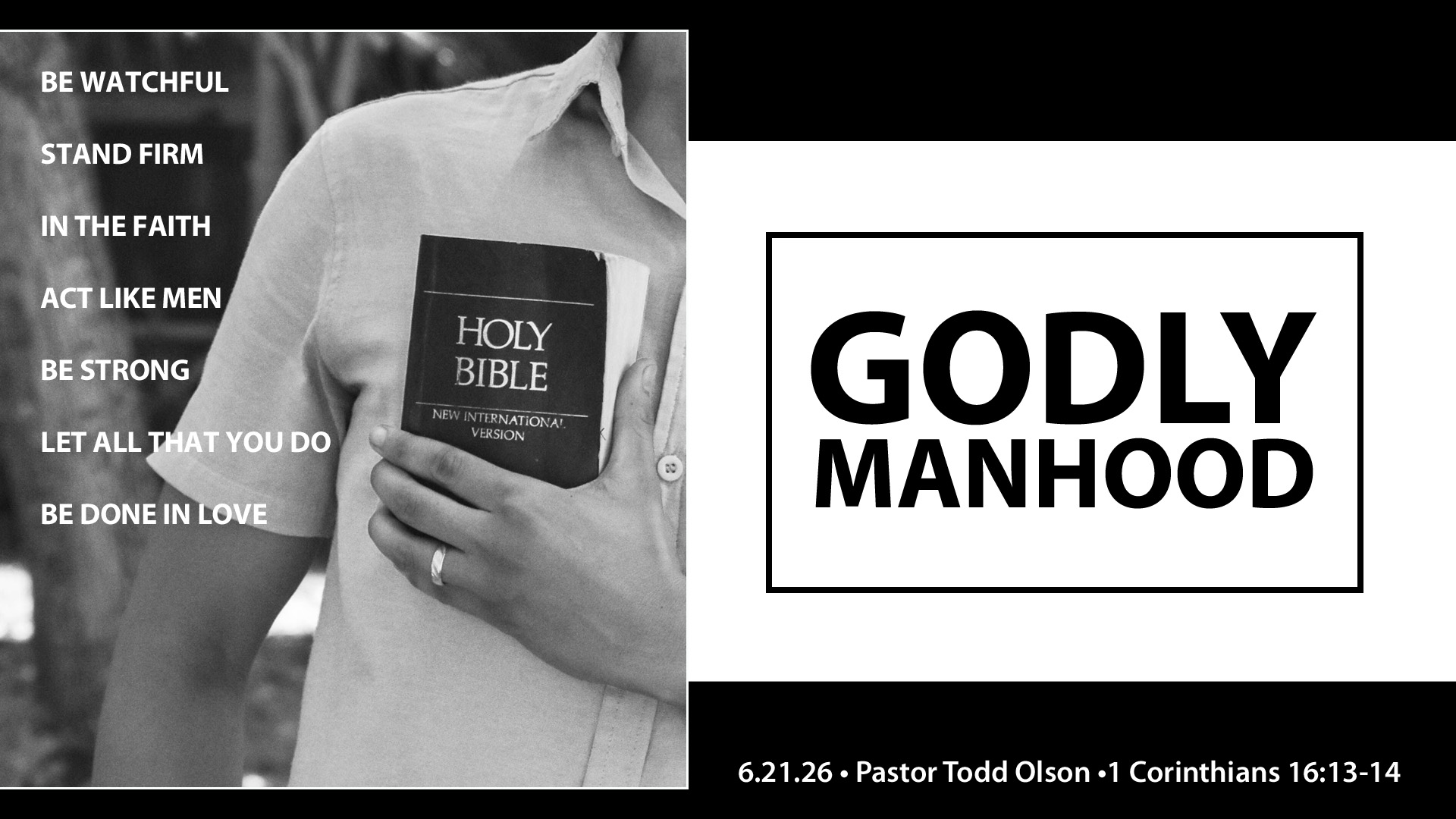 Biblical Manhood